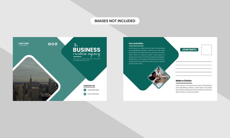 Design creativo di brochure bifold vettoriale