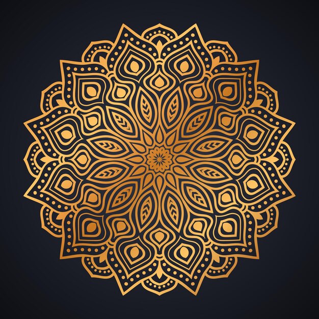 Design creativo di sfondo mandala di lusso