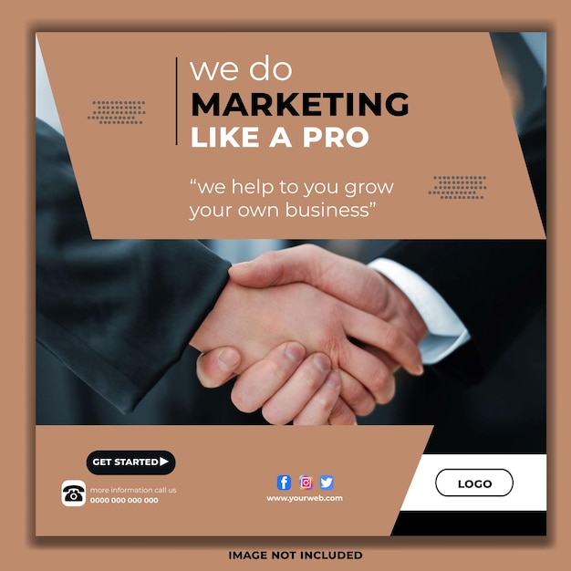 design creativo e moderno per social media bianco nero professionale