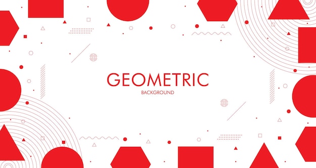 Design creativo geometrico astratto con disegno grafico di sfondo illustrazione vettoriale