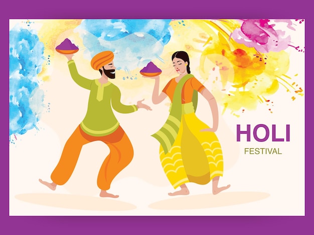 Design del festival di Holi