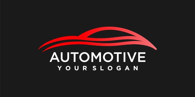 Design del logo automobilistico con un'idea creativa moderna