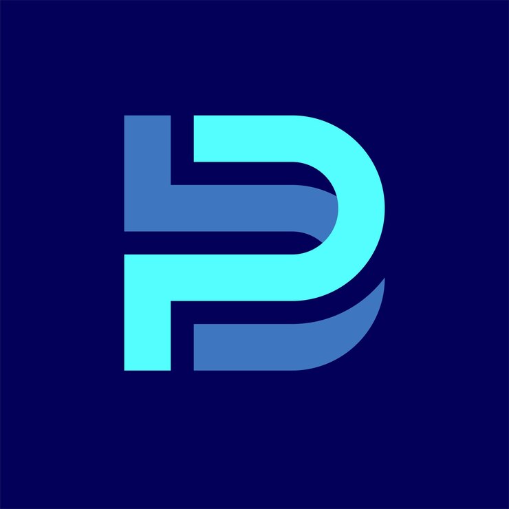 Vettore design del logo del monogramma pb