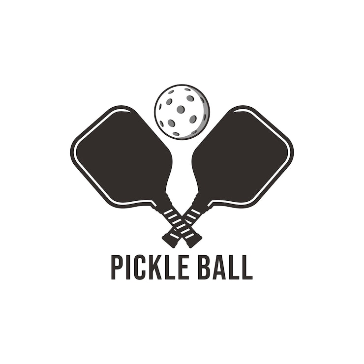 Vettore design del logo del pickle ball club