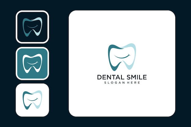 Design del logo del sorriso dentale