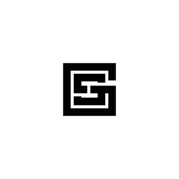 Design del logo dell'icona iniziale GSSG