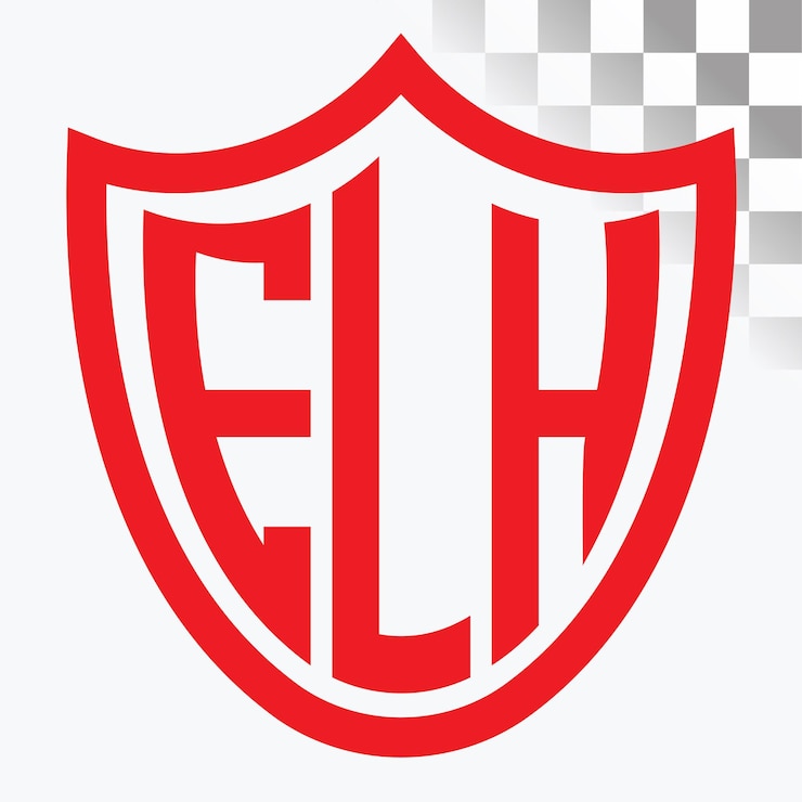 Vettore design del logo della lettera flh