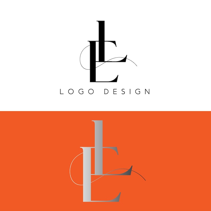 Vettore design del logo della lettera iniziale el