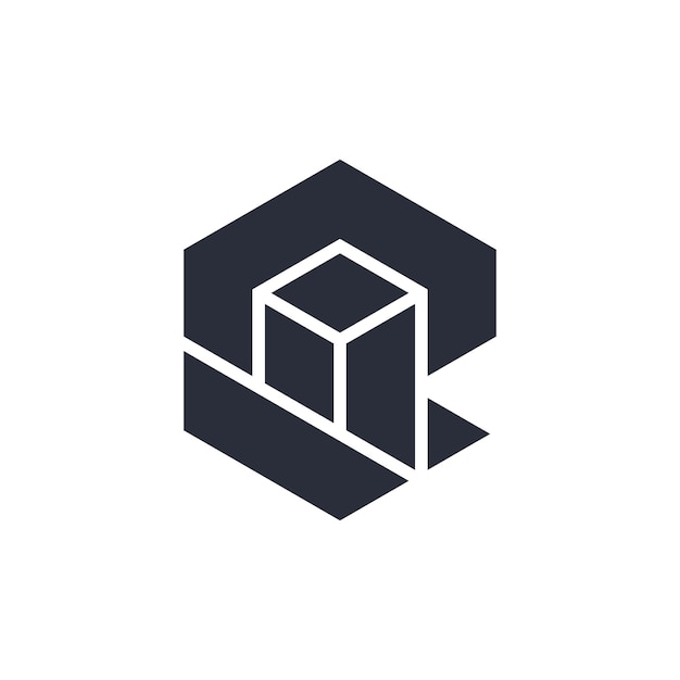 design del logo della lettera R e grafico a barre