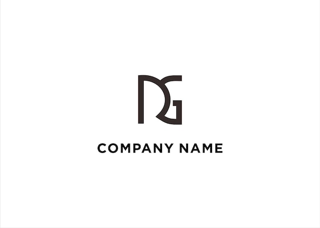 Design del logo della lettera RG