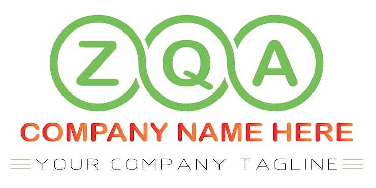 Vettore design del logo della lettera zqa
