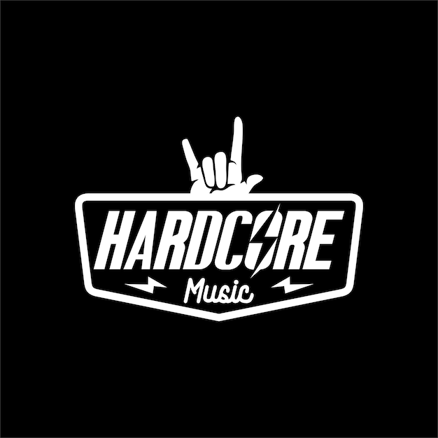 Design del logo della musica hardcore