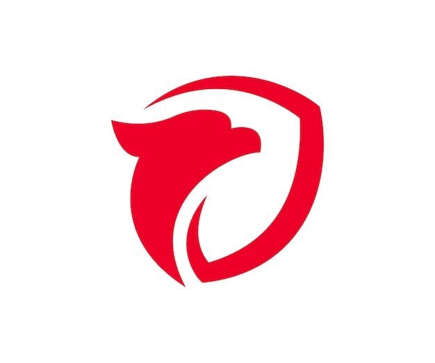 Design del logo dello scudo dell'aquila per il tuo business