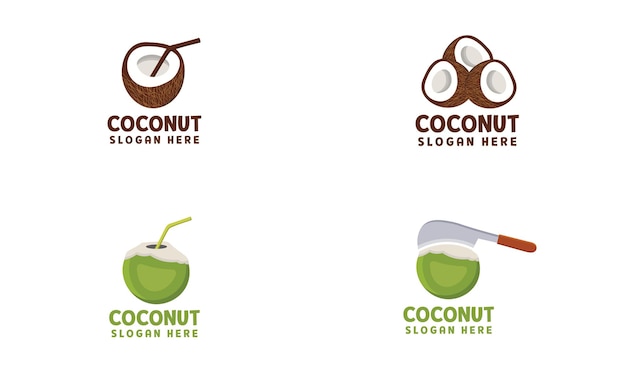 Design del logo di cocco