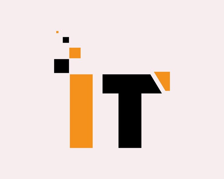 Design del logo "IT" di IT Farm o Technology per l'identità del tuo marchio