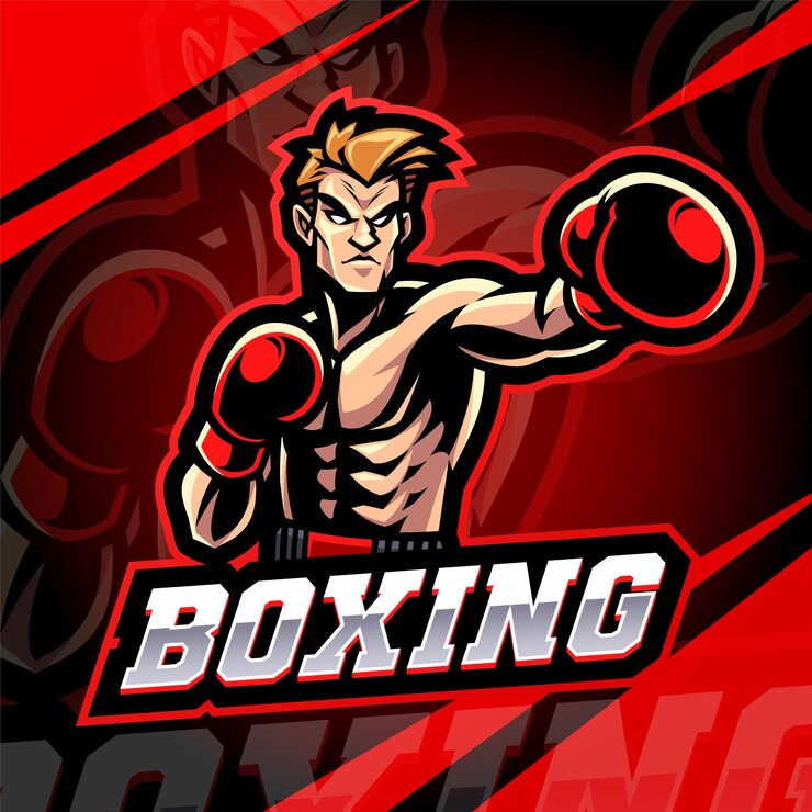 Design del logo mascotte esport boxe