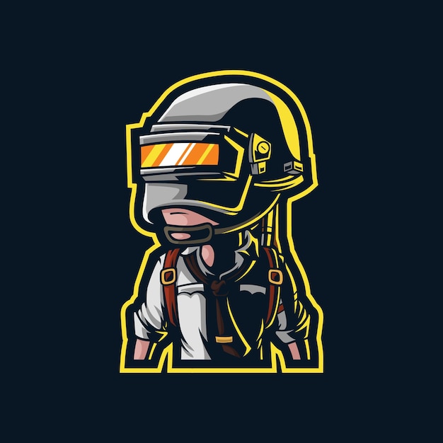 Design del logo mascotte PUBG