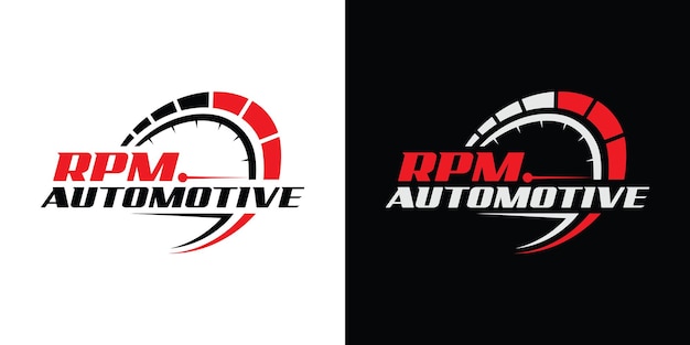 Design del logo Speed rpm per azienda automobilistica