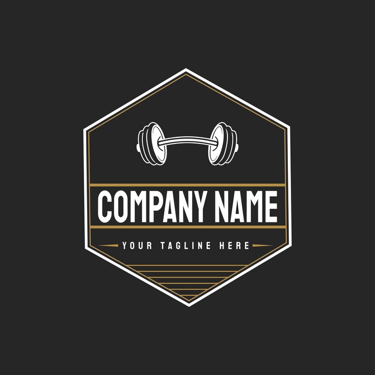 Design del logo vintage retrò fitness