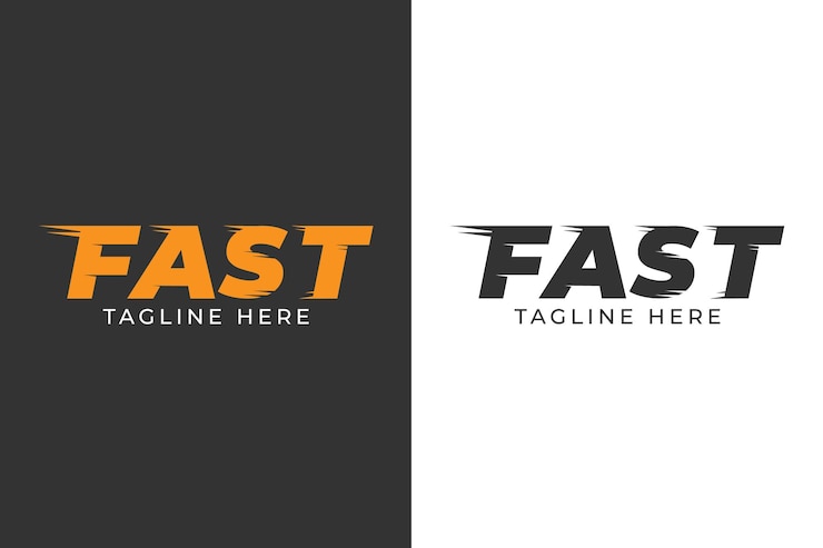 Vettore design del modello di corsa veloce tipo logo