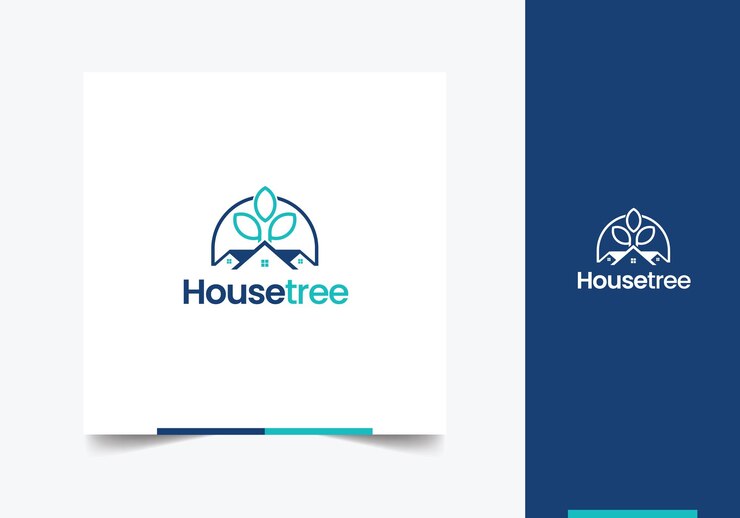 Design del modello di logo Housetree