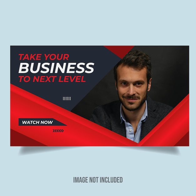 Design del modello di miniatura di YouTube modificabile per i video di YouTube banner video banner e copertina