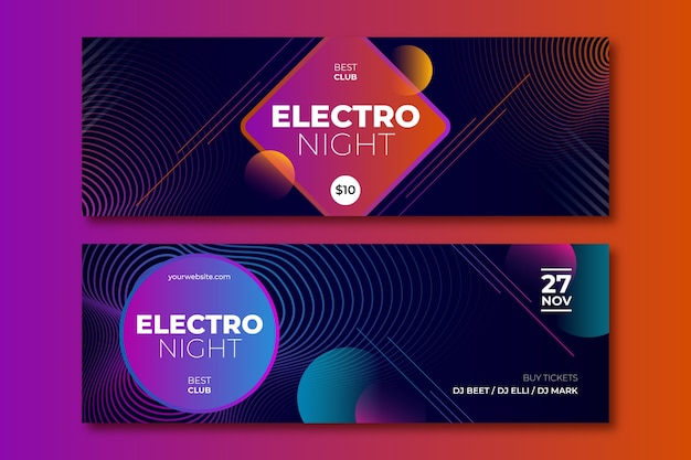 Design del modello di musica elettronica gradiente