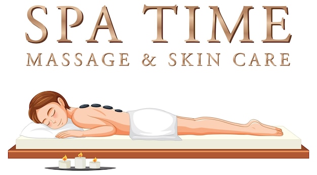 Design del modello di poster per spa di lusso