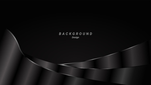 Design del modello di sfondo di lusso elegante sfumato nero