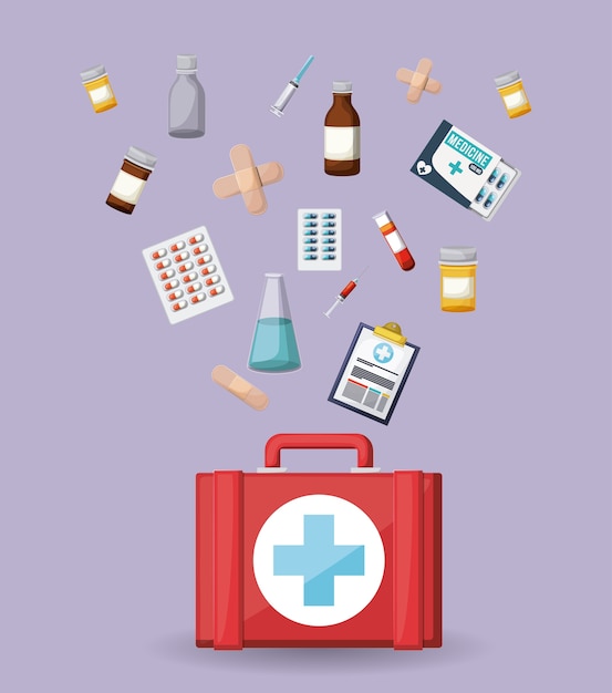 design del negozio di farmacia