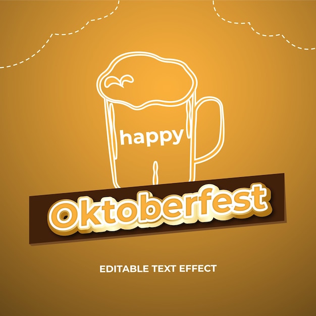 Design del poster per la celebrazione dell'Oktoberfest