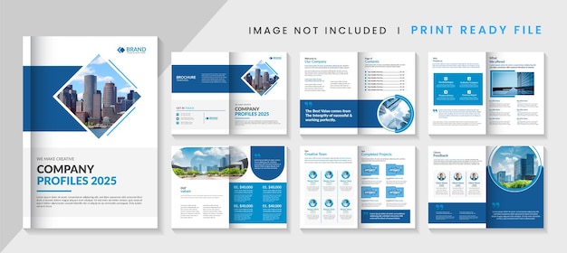Design del profilo aziendale design minimale e accattivante per brochure professionale