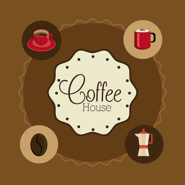 Design del tempo del caffè.