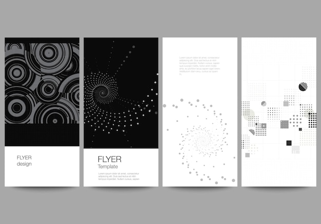 design del volantino verticale