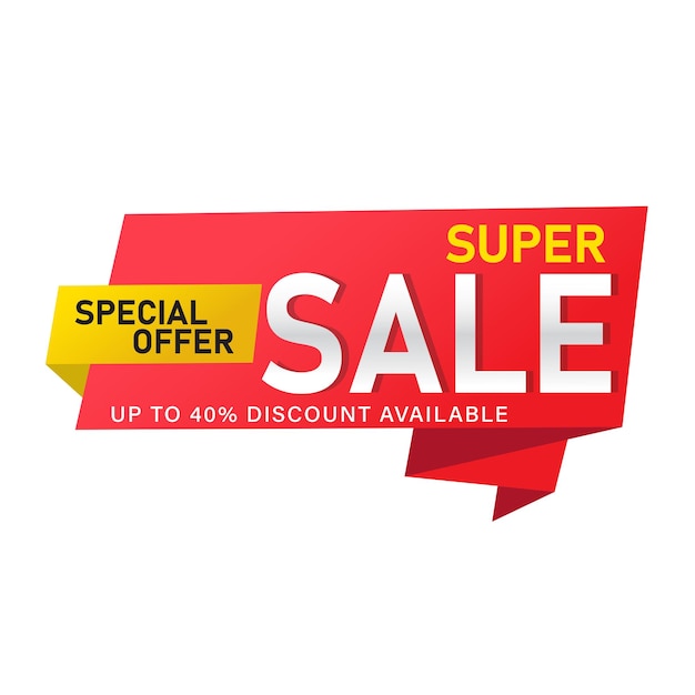 design dell'etichetta sconto super vendita