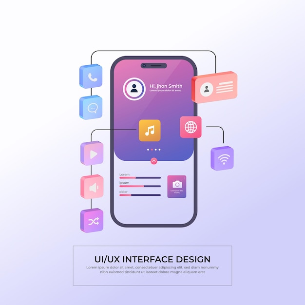 Design dell'interfaccia utente mobile