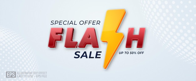 design dell'offerta speciale del banner di vendita flash