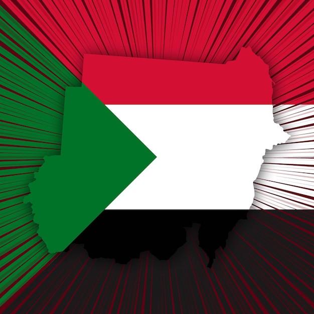Design della bandiera del giorno dell'indipendenza del Sudan