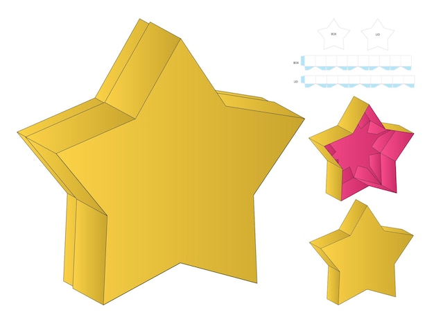 Design della confezione fustellato. Mock-up 3d