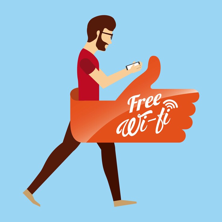 Vettore design della connessione wifi