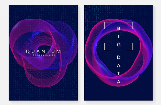 Design della copertina di visualizzazione. Tecnologia per big data