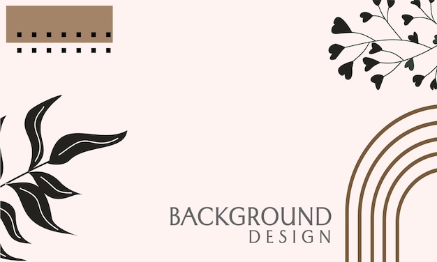 design della copertina estetica marrone. sfondo astratto minimalista
