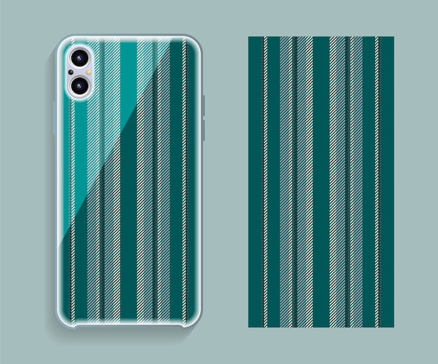 Design della custodia per smartphone. Motivo geometrico per la parte posteriore del telefono cellulare