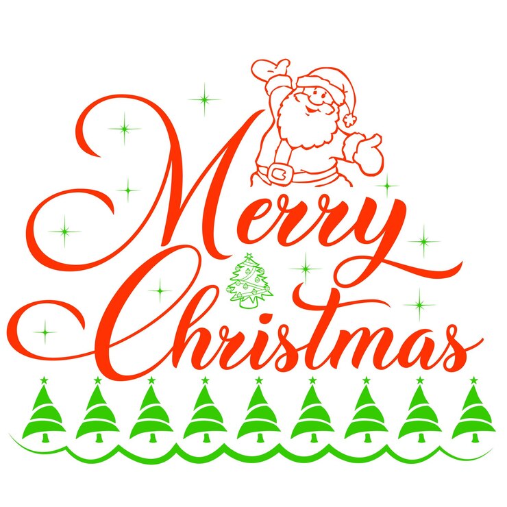 Vettore design della maglietta di buon natale