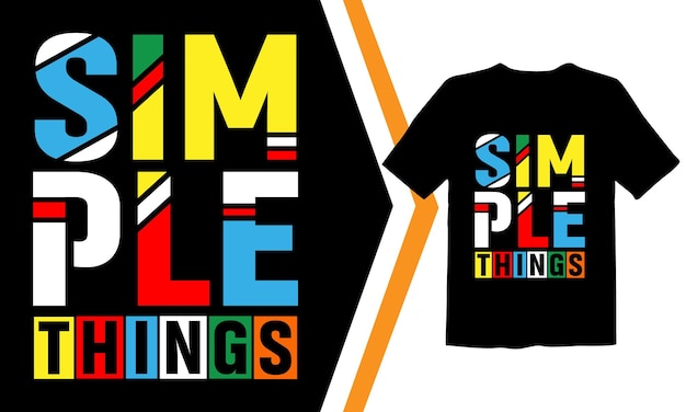 Design della maglietta tipografica minimalista e design dell'abbigliamento