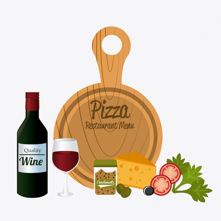 Vettore design della pizza