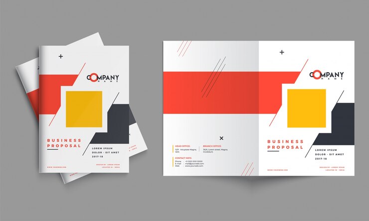 Vettore design della proposta di business creativo, layout del modello aziendale