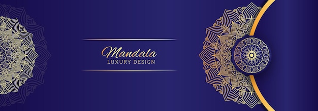 Design di banner di lusso mandala