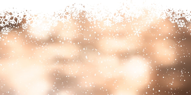 Design di banner fiocco di neve di Natale