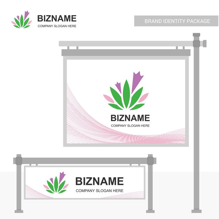 Vettore design di banner pubblicitari aziendali